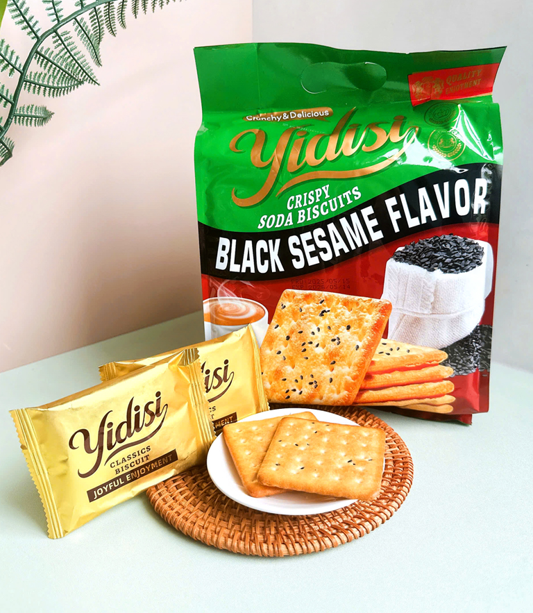 Bánh Quy giòn vị mè đen Yidisi (400g)