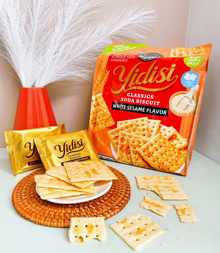 Bánh quy vị mè trắng Yidisi (380g)