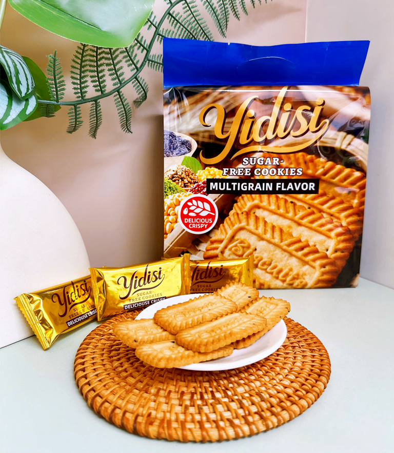 BÁNH QUY KHÔNG ĐƯỜNG YIDISI VỊ NGŨ CỐC (300G)