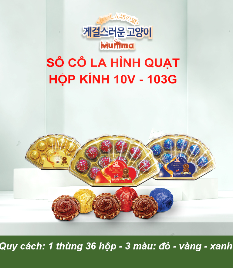 KẸO SOCOLA CÁNH VẠT HỘP KÍNH 10 VIÊN (103G)